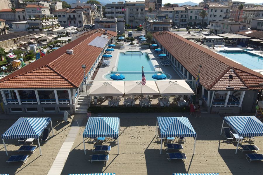 Panorama aereo del Bagno Excelsior